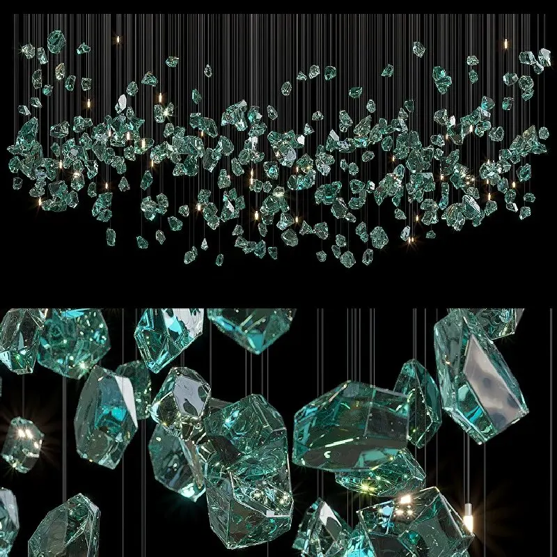 Custom Hotel Lobby Hall High Ceiling Light Modern Luxury Large Project Villa Staircase Crystal Hotel Chandelier