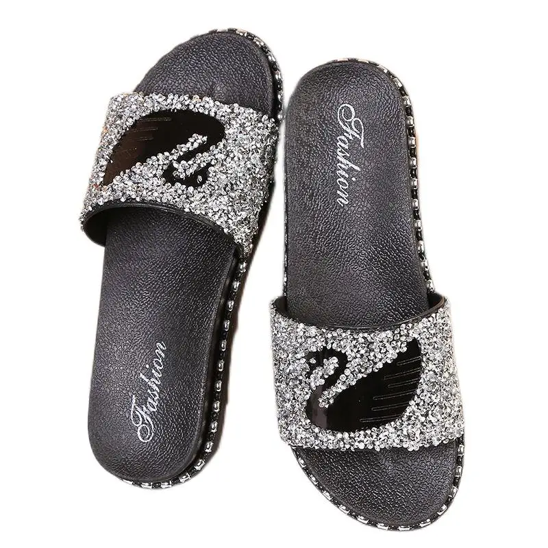 Fashion DIY rhinestone sandals slippers decorative accessories sole crystal glass hot melt adhesive sole