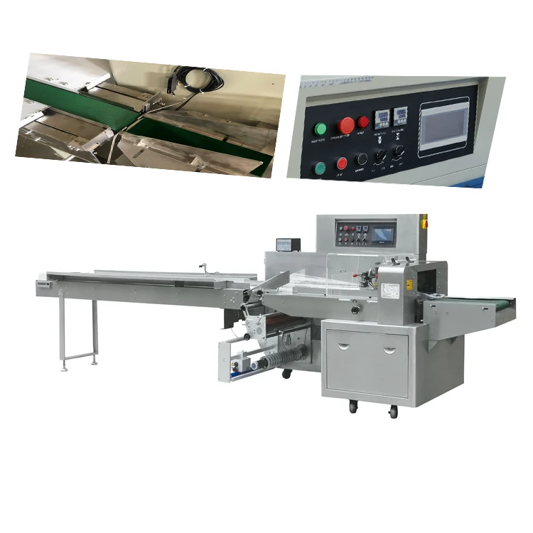 
XDBZ-600X Pillow Packaging Machine Smart Mask Towel Vegetable Mooncake Bagging and Sealing Machine Automation Equipment 