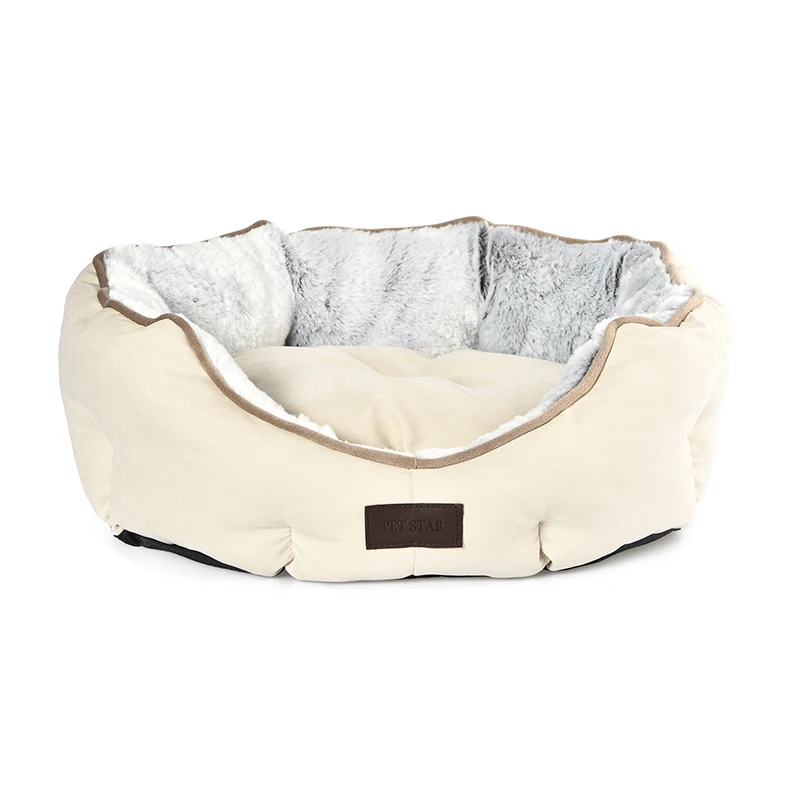 Non-slip Recycled Material Warm Soft Dog Bed Eco-friendly Dog Bed
