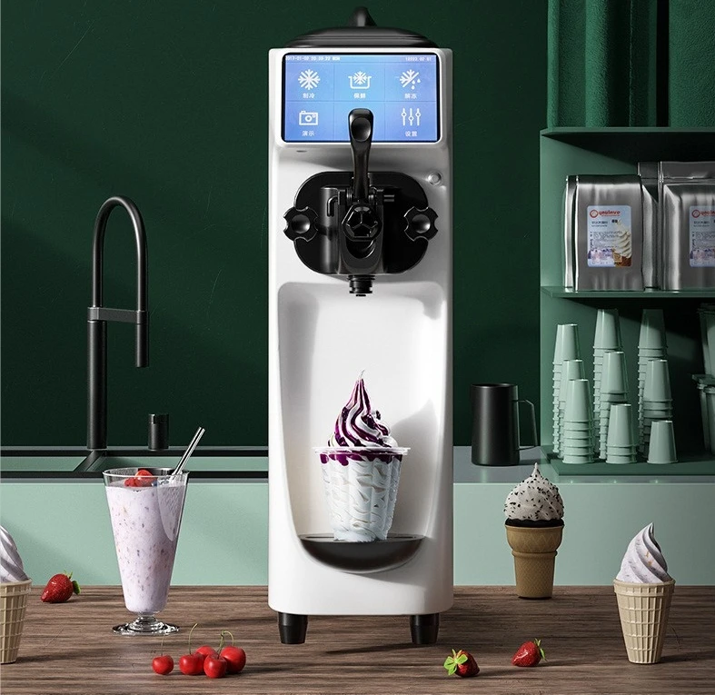 Table top soft serve portable ice cream machine icecream maker 220v small mini soft home ice cream machine at home price maker