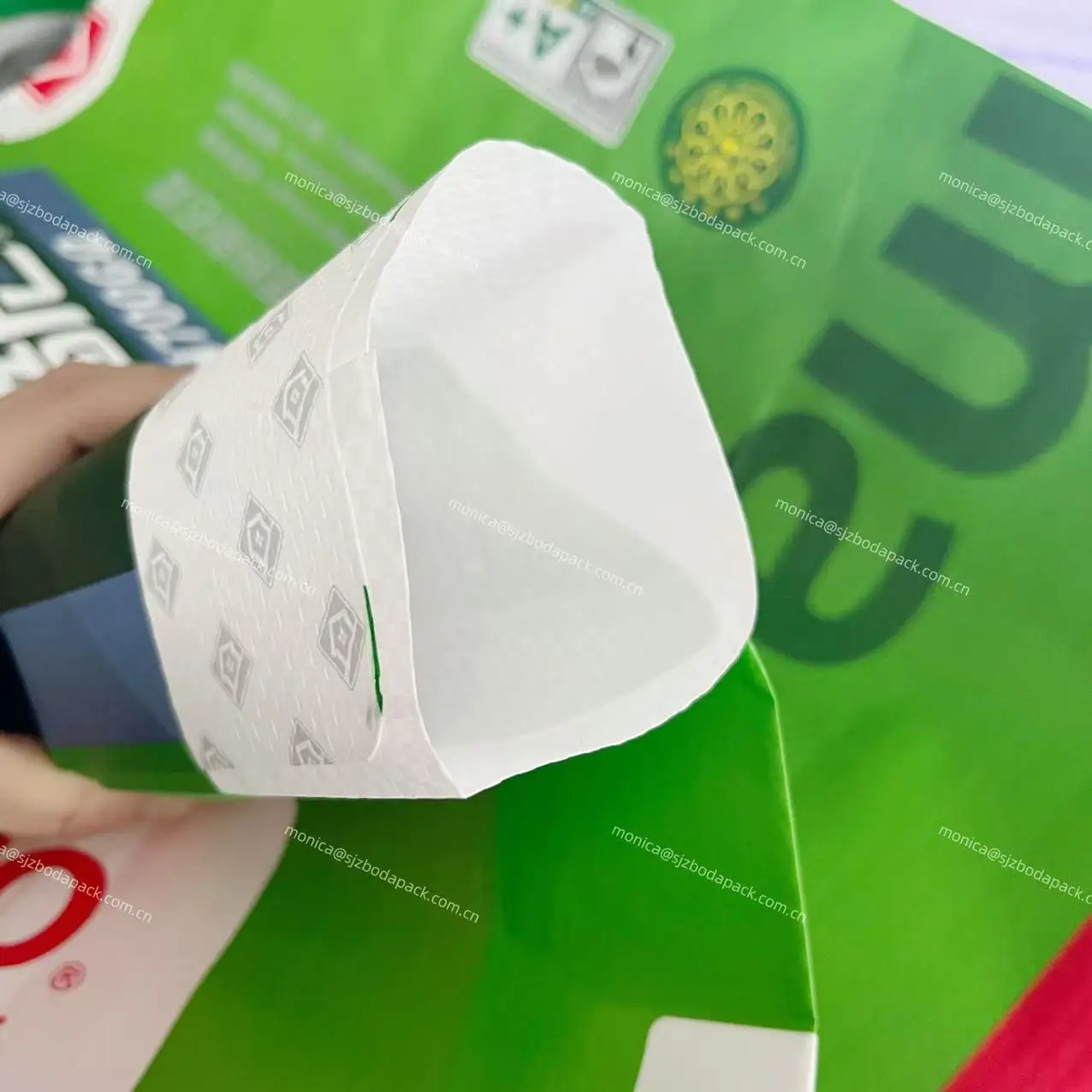 Empty custom 20kg 25kg waterproof External Valve wall putty bag Packaging bags Plastic PP sacks