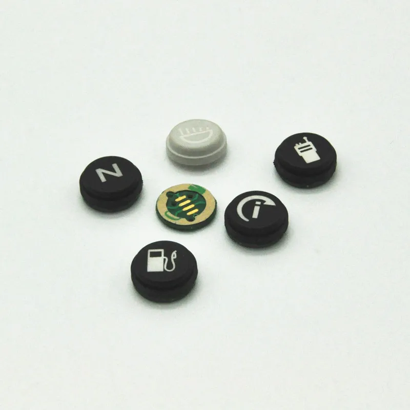 boto iluminado keypad conductive button waterproof soft rubber silicone keyboard