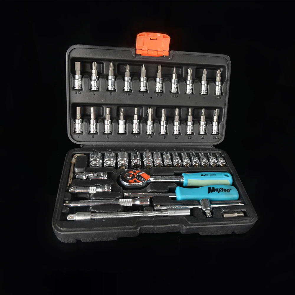 46pcs combination CrV hand tool set wrench herramientas
