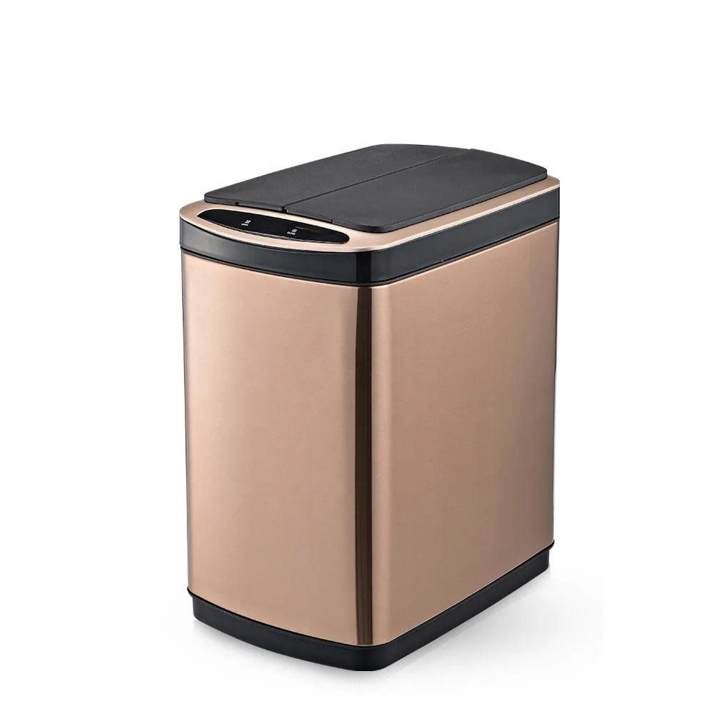 13L Stainless Steel Motion Sensor Trash Can Small Size Smart Garbage Bin Kitchen Trash Can