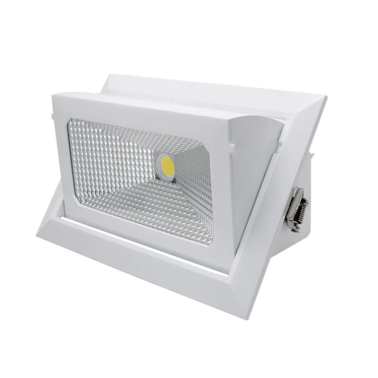 30W 40W 50W high power recessed rectangular led down light rectangle led downlight ceiling light