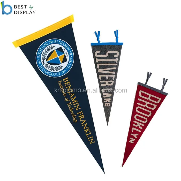 Factory Custom School College Triangle Felt Pennant Flag