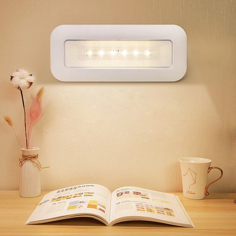 KSWING Rechargeable push light  Bed Lamp LED under Cabinet Night light for closet Kitchen with magnet