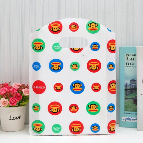 Cheap Price Ready to Ship customized plastic shopping bags with logo print