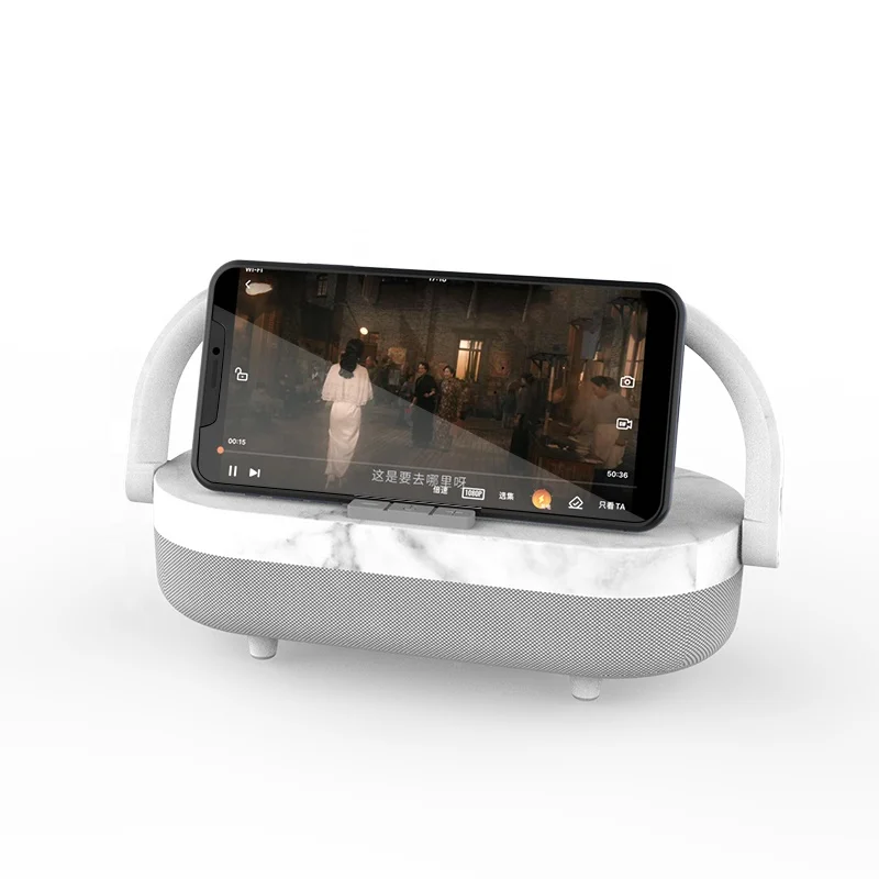 High quality led lamp with bluetooth speaker and wireless charger  Touch Control Music Led Light Lamp Bluetooth Speaker