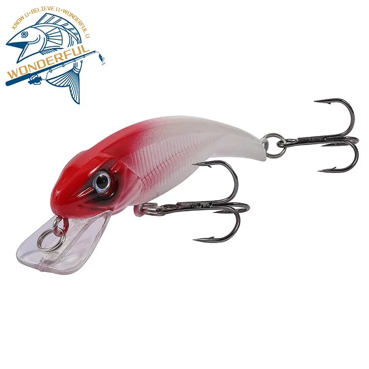 Simulation Bionic Plastic Deep Diving Freshwater Long Casting Hard Wobbler Sinking Minnow Fish Lure