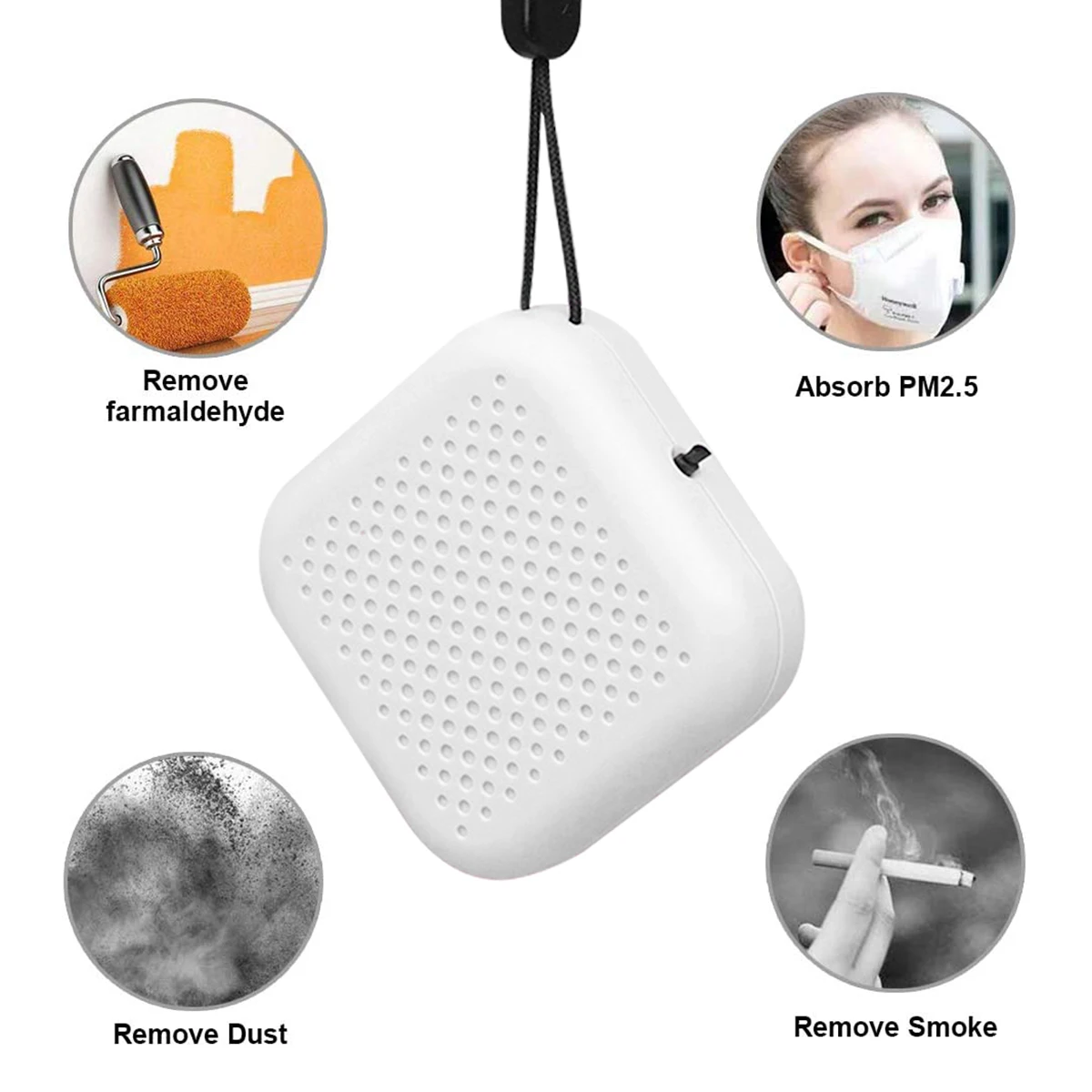 Negative ion Wearable Personal Portable Air Purifier Necklace for Home Bedroom Pet Room ozone generator Car Air Cleaner