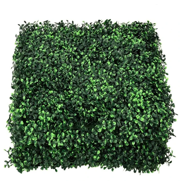 Customized Plastic Grass Boxwood Hedge Plants Wall Vertical Artificial Green Wall For Indoor Garden Decoration
