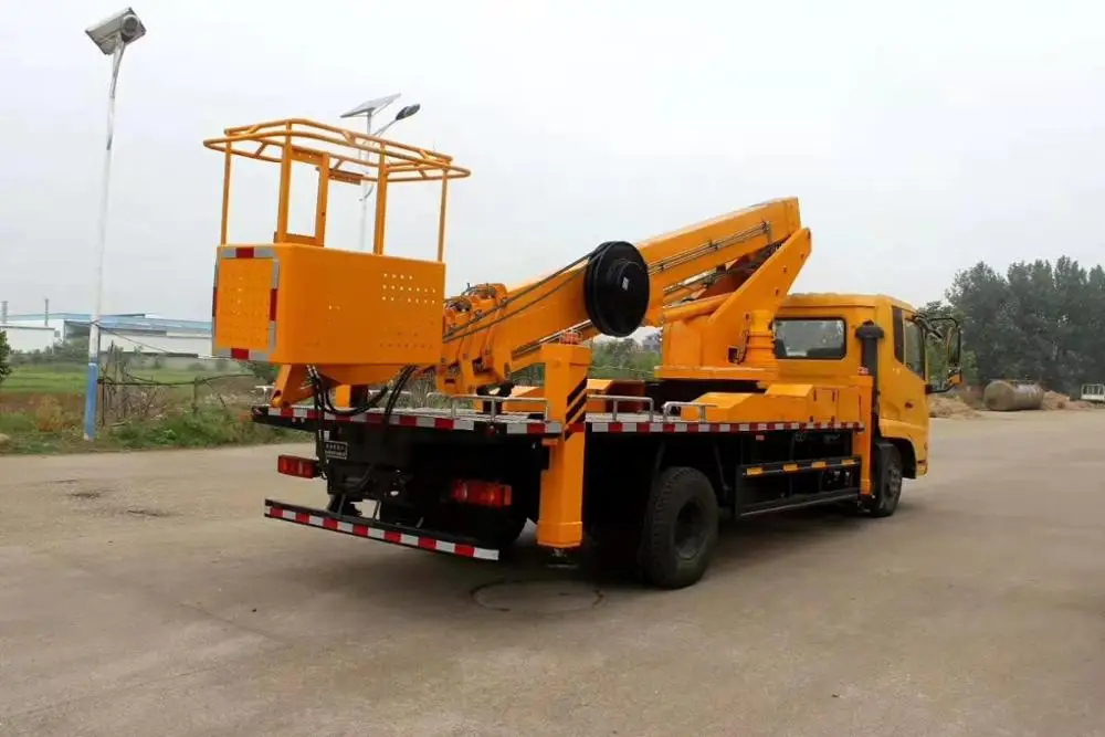 12 14 16m aerial platform truck working
