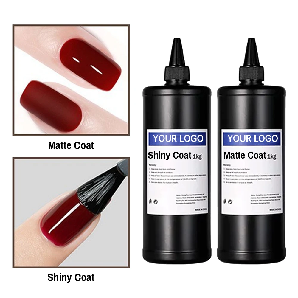 IPHF High Quality Top Coat Nail Polish Gel No Wipe Ge Rubber Top Coat And Base Coat