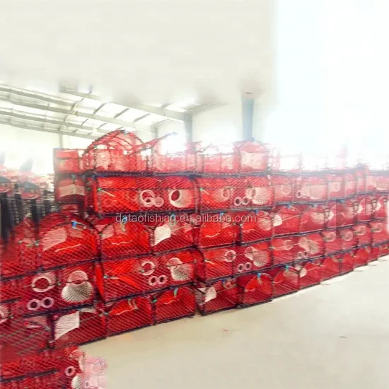 Norway market  lobster crab trap red black PE net crab pots traps