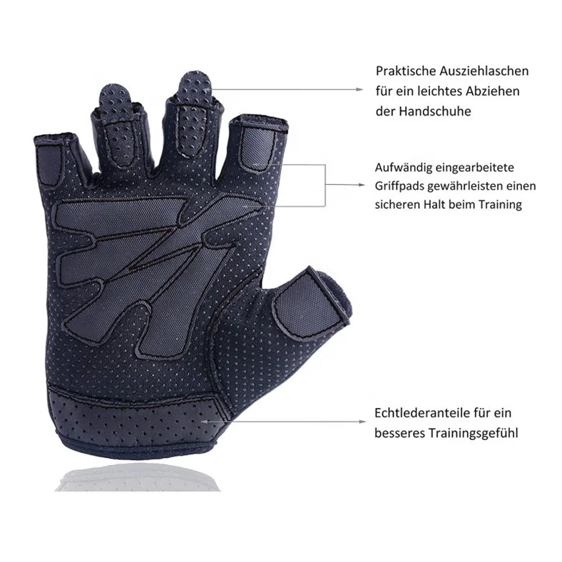 
OEM Adjustable Weight Lifting Fitness Gym Gloves with Logo 