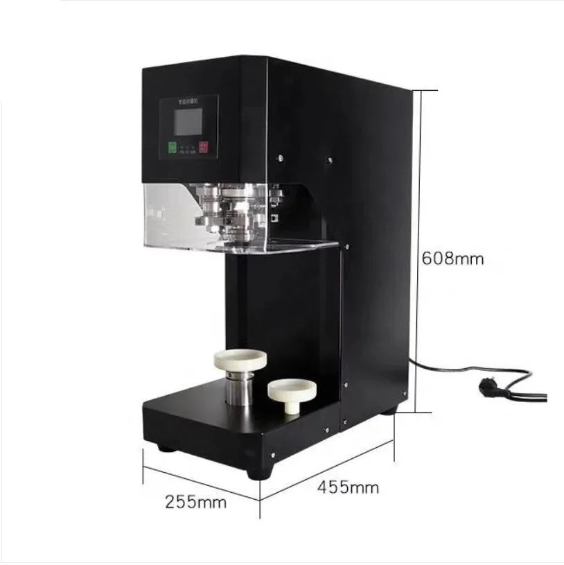 Automatic Intelligent Sealing Machine for Cans Tins Pet Cups Bottles Milk Tea Beverage Shop