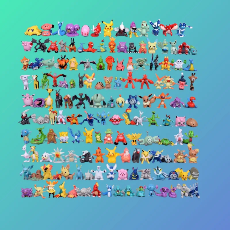 144 Wholesale Good Quality 2-3cm Mini Child Toy Action Figure Pokemoned go for Kids Pokemoned