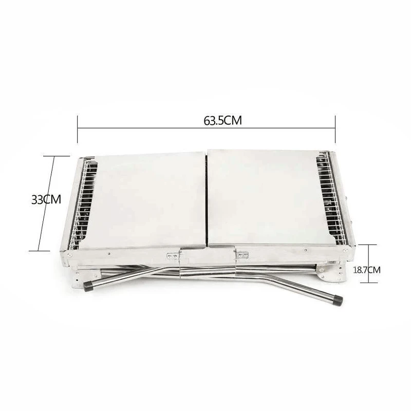Portable BBQ Grill Foldable Stainless Steel Barbecue Grill for Outdoor