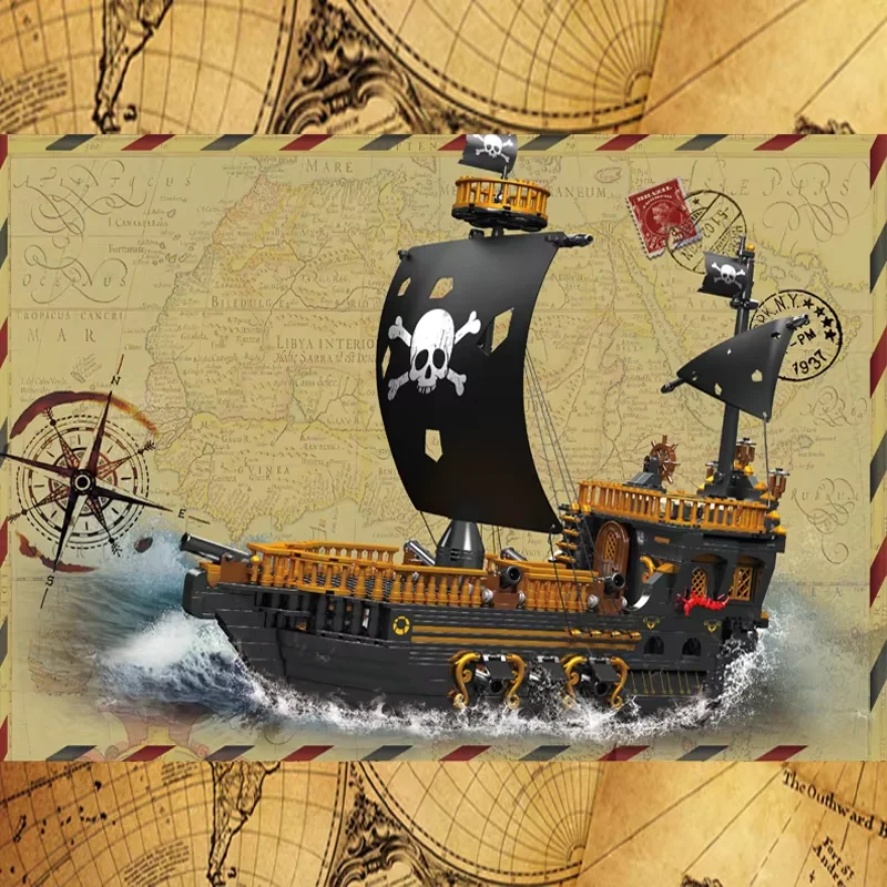 mould king brick sets13083 Pirate ship The GULL Seagull Creative Toys building block sets