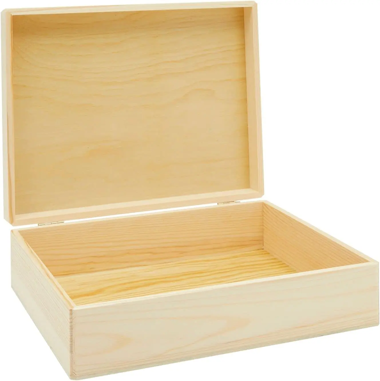 Dilun Customized High Quality Unfinished Wooden Jewelry and DIY Crafts Storage Box