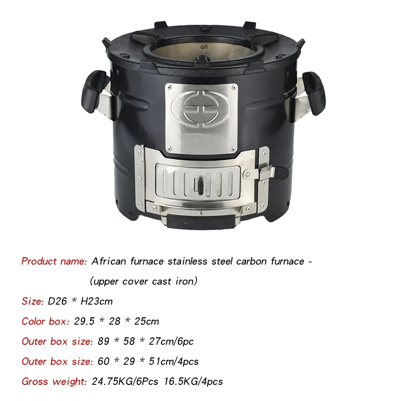 outdoor travel portable wood burning portable charcoal pellet camping stoves