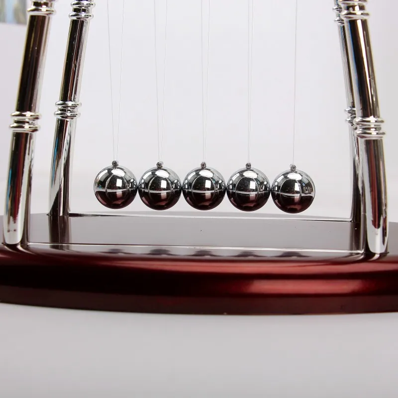 High Quality Physics Science Pendulum Toy Newton Cradle Balance Steel Balls
