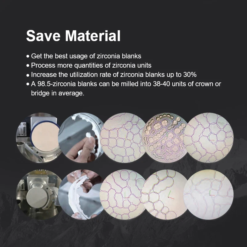 Вертикальный сверлильный и фрезерный станок с ЧПУ 5 оси Cad Cam стоматологический