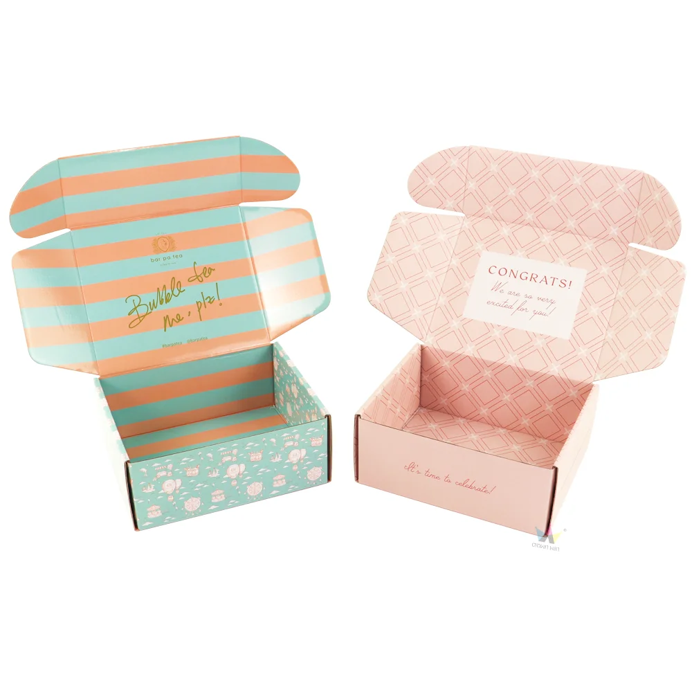 Wholesale Custom Printed Unique Display Corrugated Shipping Boxes Custom Logo Clothing Mailer Box Packaging Design