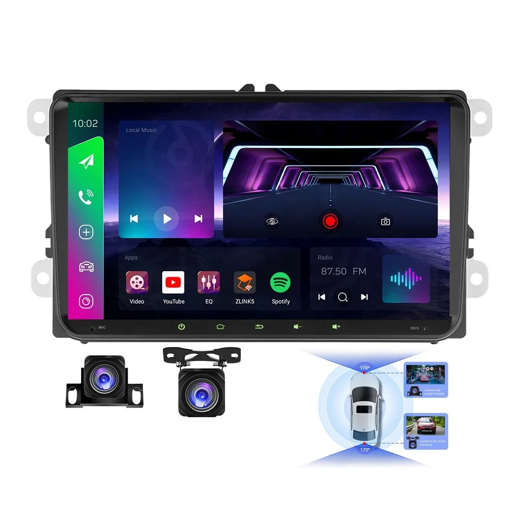 Jmance завод 9 дюймов BT5.0 2 + 32/4 64/6 128G 4G CarPlay и Android 2Din autoradioauto Автомобильный DVD плеер для