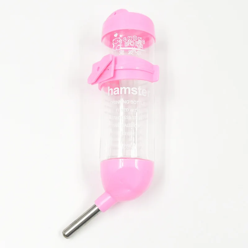 Plastic Hamster Drinker Water Bottle Dispenser Hanging Pet Guinea Feeder Rabbit Drinking Dispenser