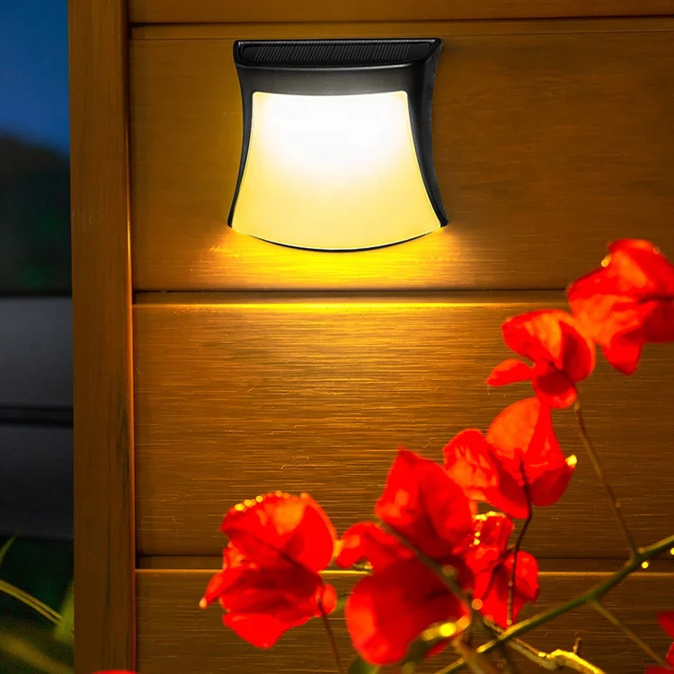 Outdoor Waterproof Lighting Garden Decoration Lights Stairs Fence Sunlight Lamp LED Solar Wall Lamp