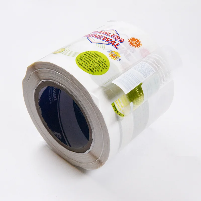 Customized Printing Vinyl CMYK Packaging Roll Adhesive Sticker Beeswax Wrap Private Food Labels