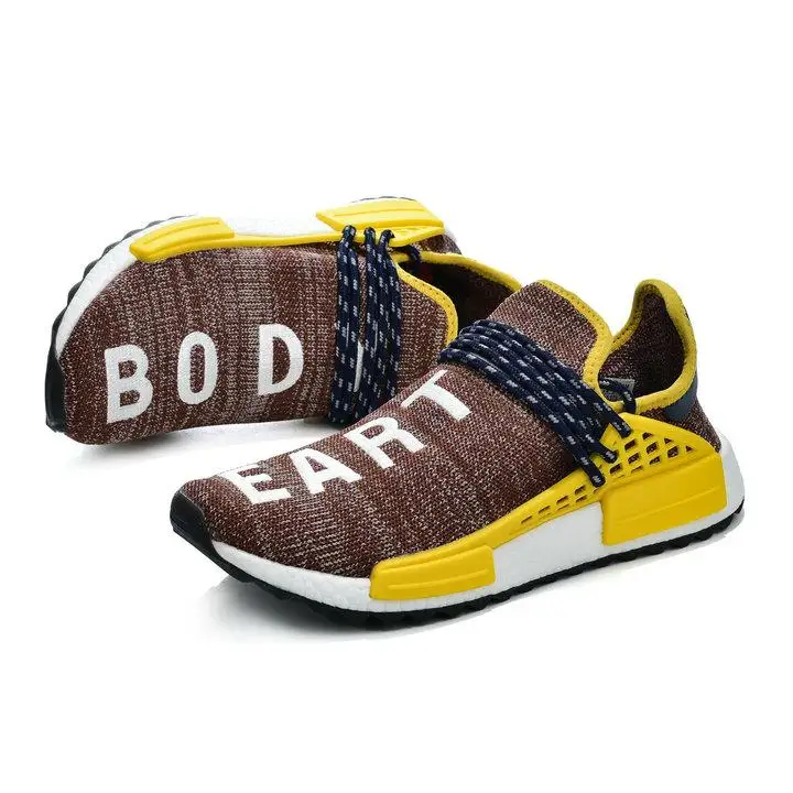 Мужские и женские беговые кроссовки NMD pharрелл Уильямс, спортивные кроссовки для людей, веселая Молодежная обувь на солнечной батарее, желтые, красные, белые, пустые кроссовки