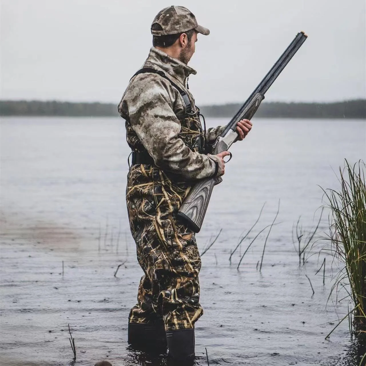 Langland 1000gram Thinsulate Rubber Boots 5MM Neoprene Camo Hunting Waders