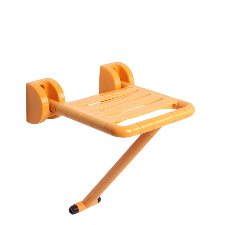 Folding Shower Chair Grab Bar Room  Cradle Seat For Elderly Plastic Stool