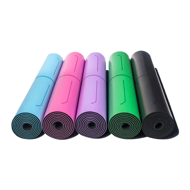 friendly custom logo anti slip buy natural cork tpe design yoga mat fitness no smell estera de yoga