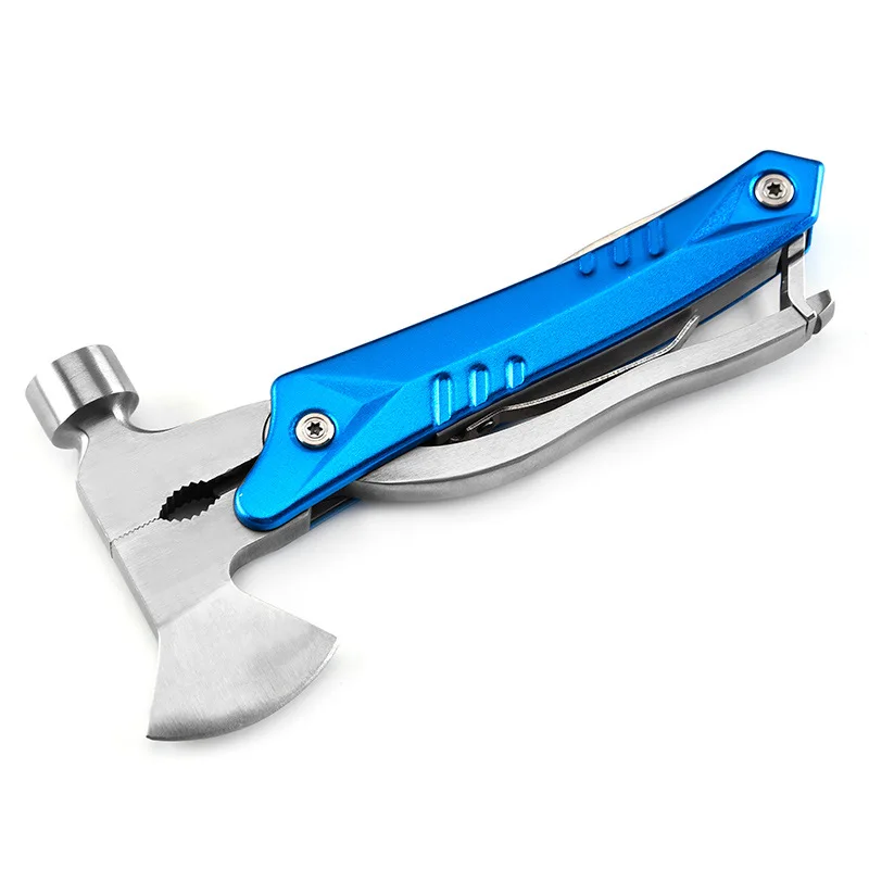 Auto Safety Hammer Stainless Steel Tool Nylon Sheath Outdoor Survival Camping Hiking Portable Pocket Knife Multitool Claw Hammer