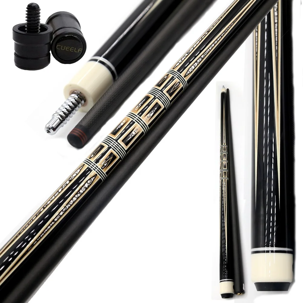 Cueelf Wholesale High Quality Canadian Maple Billiard Pool Cues  Carbon Fiber Pool Cue Shaft  Stick