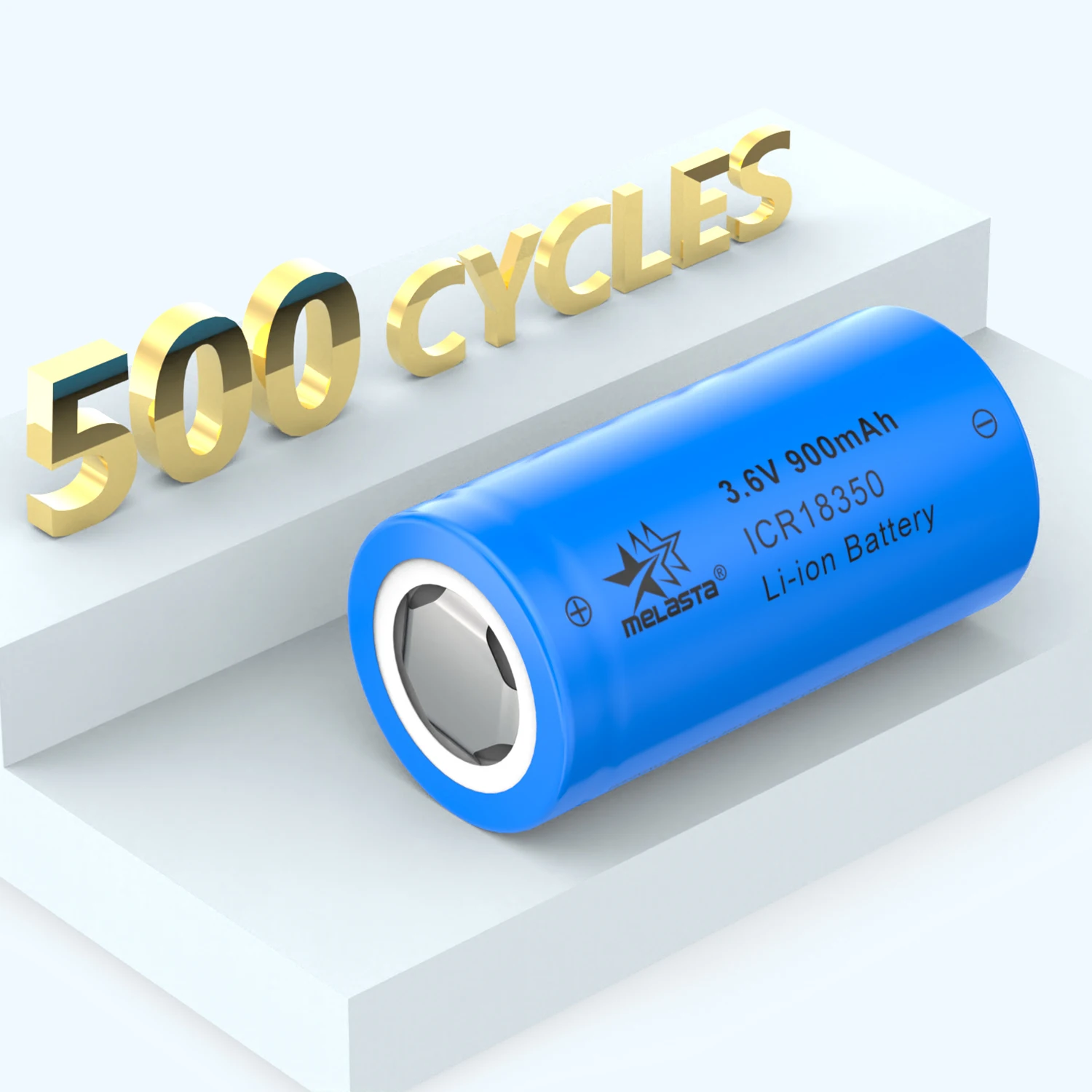 Icr18350 3.6v 900mah Lithium-Ion Battery Cell Cylindrical Rechargeable Lithium 18350 Battery