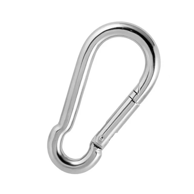 Heavy Duty ss 304 stainless steel M14 big size safety snap hook for climbing Spring Snap hook Clip Carabiner Metal Snap Hook