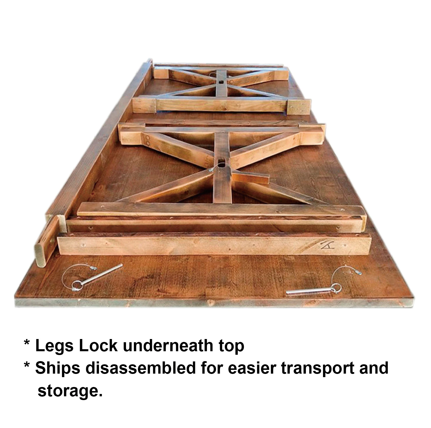 Rustic Folding Pine Wood Restaurant Party Tables and Chairs Farm Wedding Table for Events