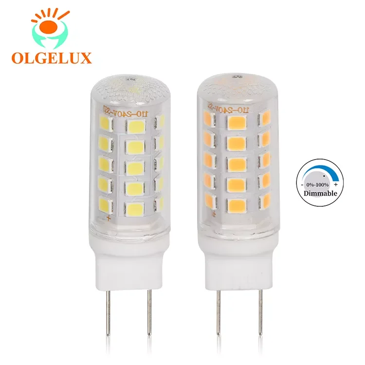 Mini LED Dimmer G8 Light SMD 2835 Ceramic+PC 110V Corn Bulb