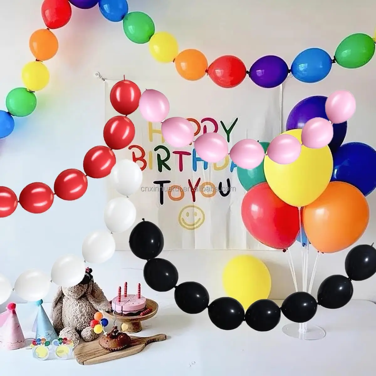 2.4g tail balloon  Party Decorations Linking Globos Tail Link o Loon Latex Quick Link Balloons