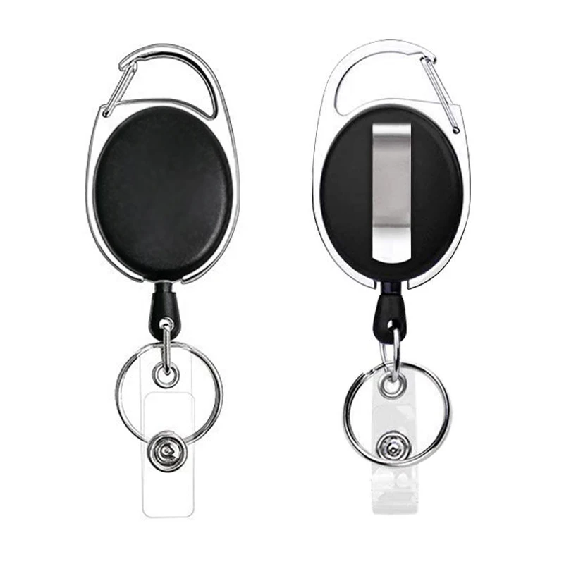 high quality oval pull plastic teacher badge reel custom nurse gift panda heart badge holder key ring badge reels fancy