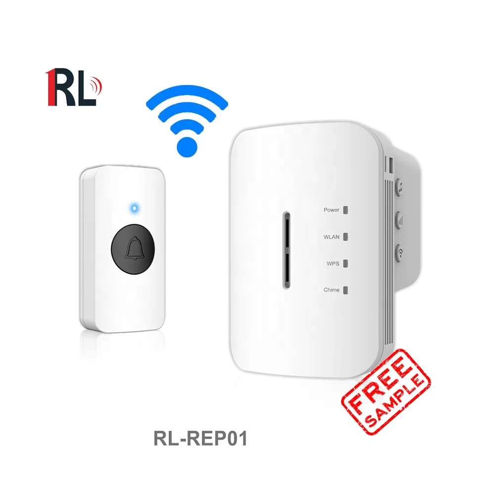 Hot sale smart home waterproof 2.4GHz wireless wifi extender wireless doorbell with ring doorbell function