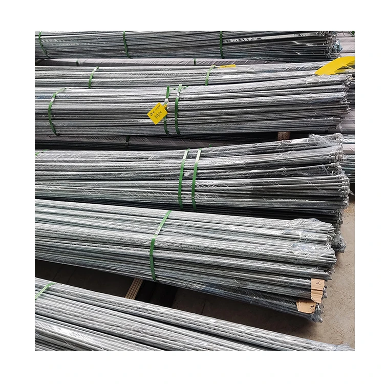 Silver HDG Threaded Rod Hot Dip Galvanized  Metal Threaded Rod High Strength Steel Thread Rod