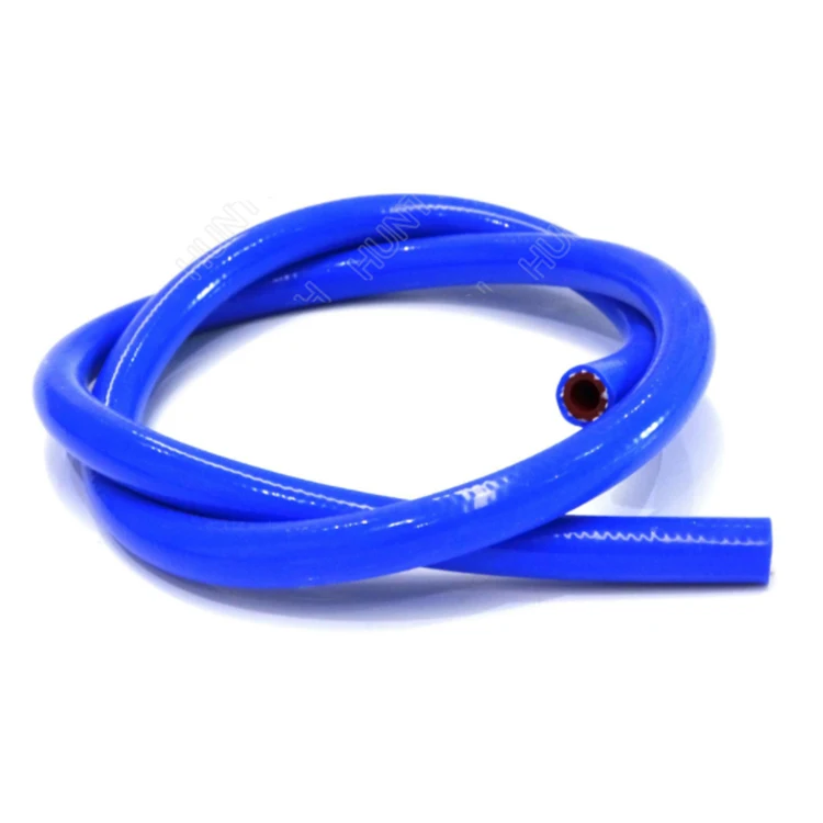 High Temperature 6/8/10mm Red Blue Resistant Flexible Silicone Rubber Tube Heater Hose