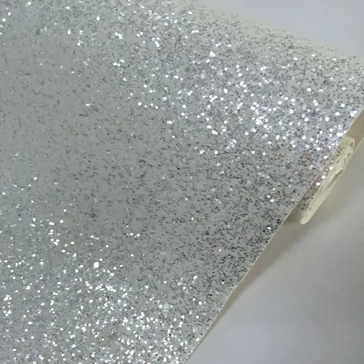Cheap White Silver Mixed Glitter Wallpapers For Wallcovering